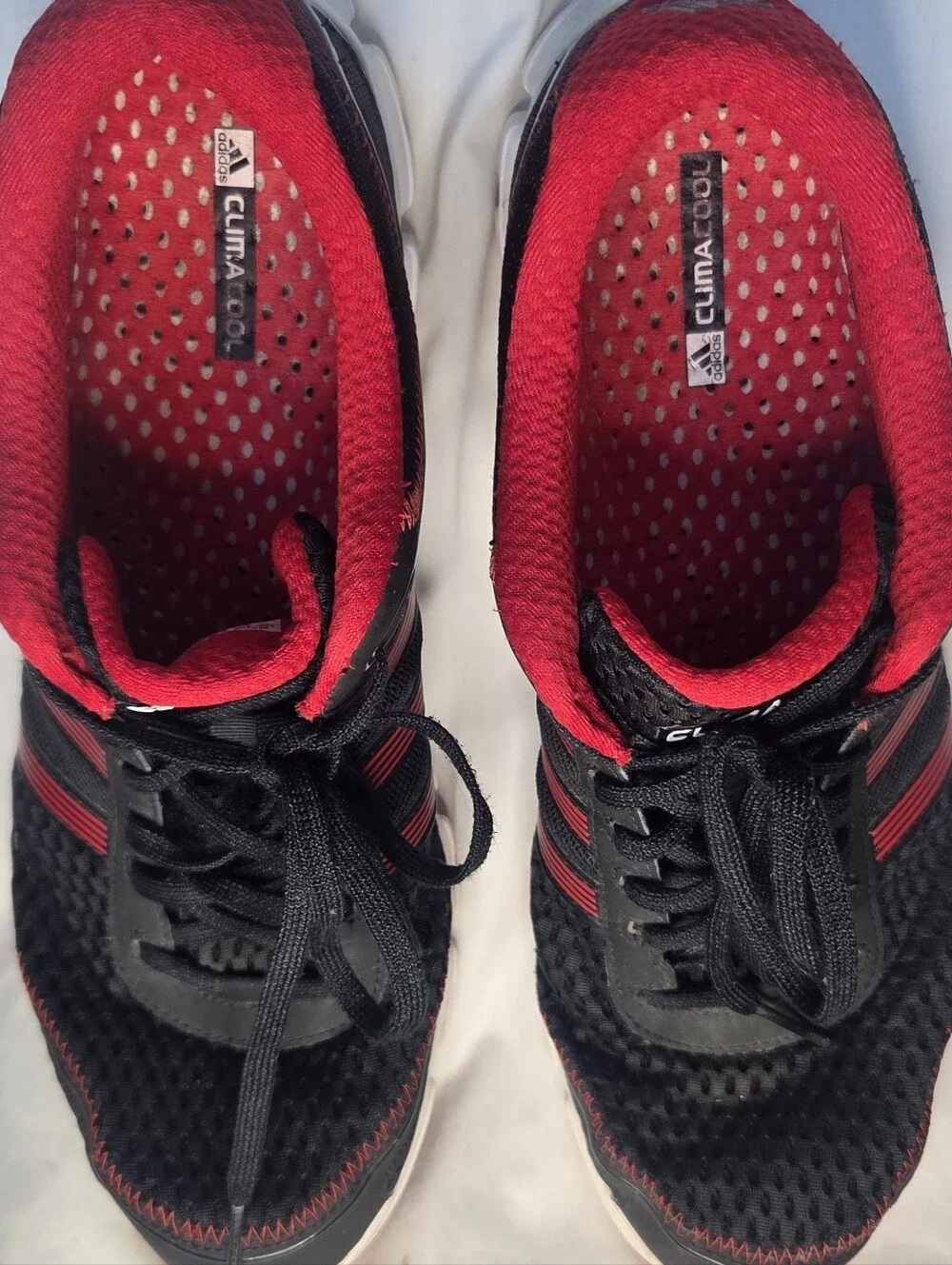 BClimacool Adidas Men’s Sz 14 Black Red Running Athletic Shoe G56548 Lightweight
